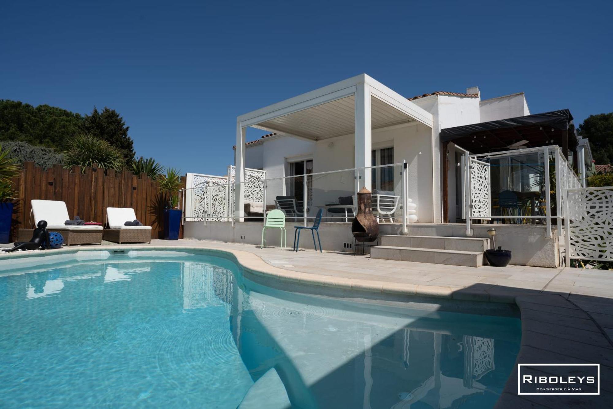 T4bis Climatisee Avec Piscine Privee Et Wifi Vias